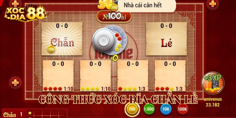 Bí kíp Công Thức Xóc Đĩa Chẵn Lẻ