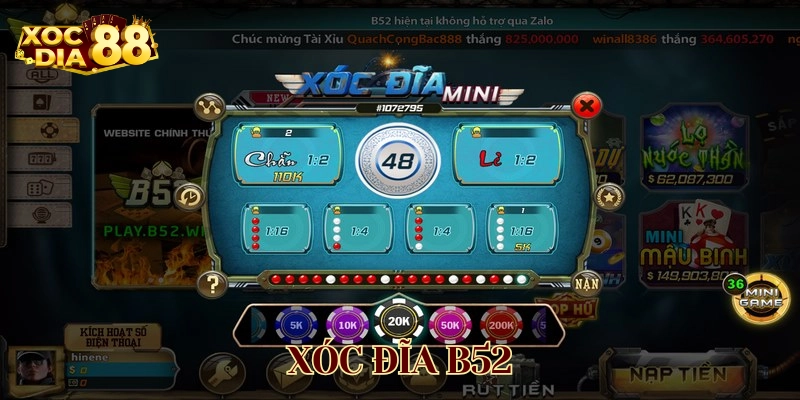 Xóc đĩa B52 là gì?